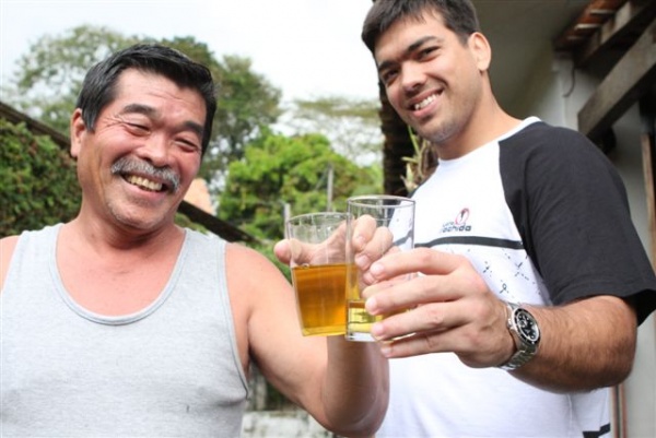 Machida and Father drink urine 2