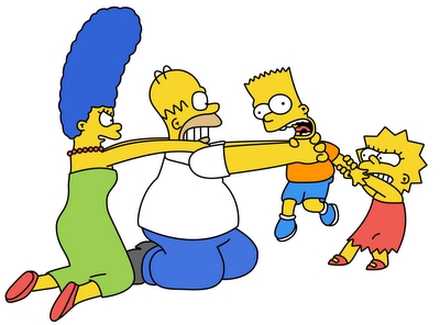 Simpsons fight