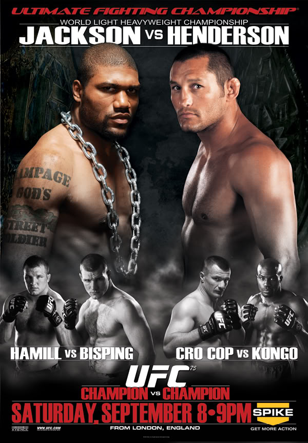 UFC 75 poster Rampage vs Hendo