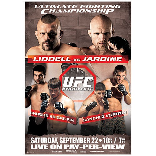 UFC 76 liddell vs Jardine ufc poster pic
