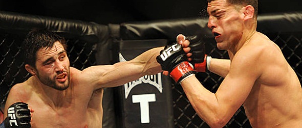 Condit punches Diaz UFC 143 photo- gallery